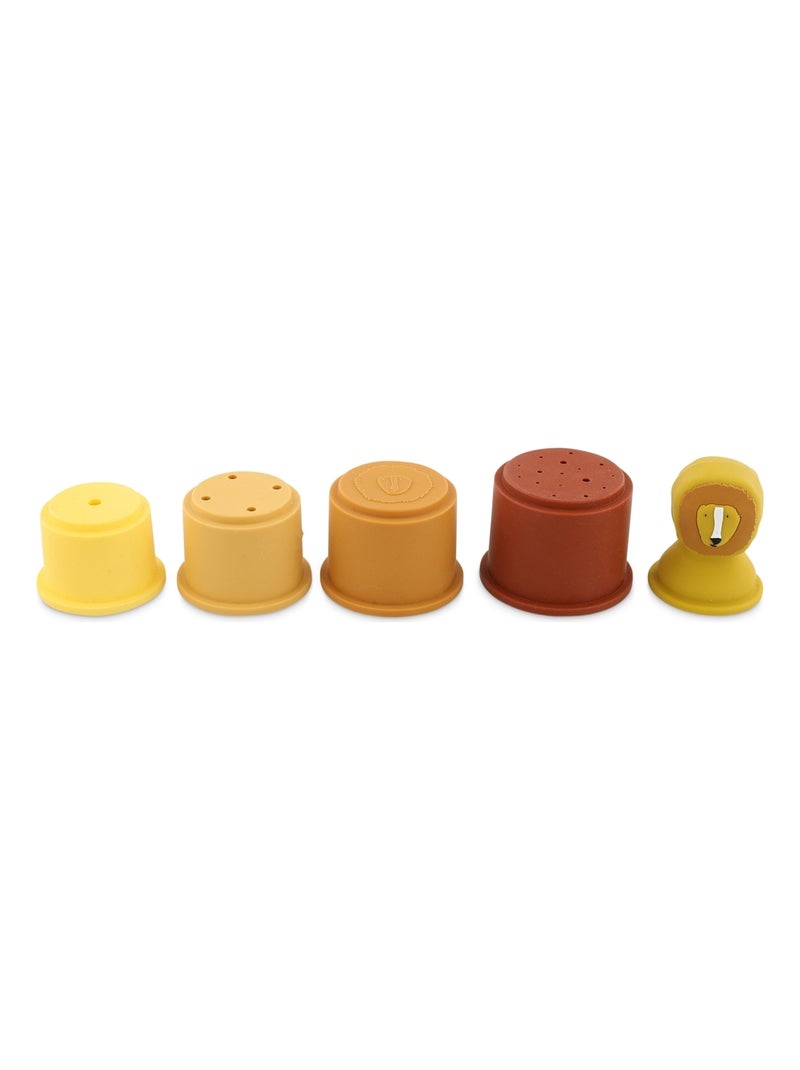 Trixie - Jouets de bain gobelets empilables Jaune - Kiabi
