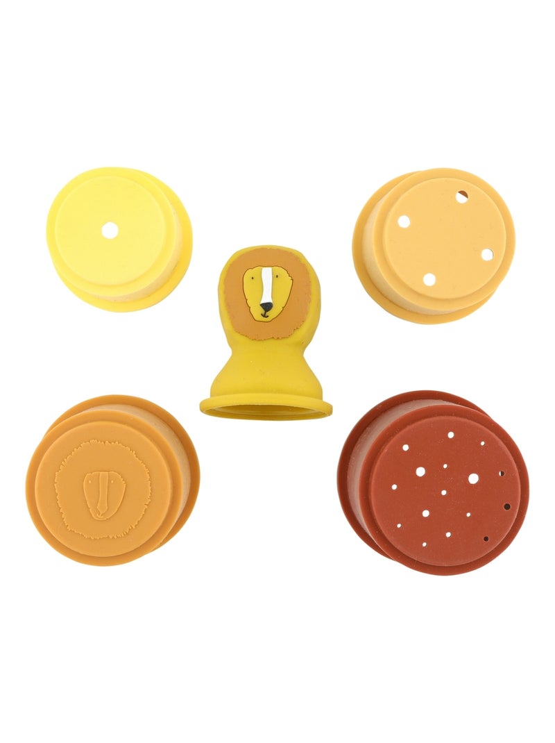 Trixie - Jouets de bain gobelets empilables Jaune - Kiabi