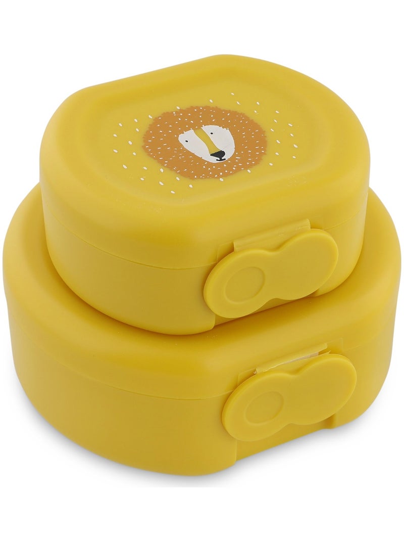 Trixie - Lot de 2 boîtes à goûter à clip Jaune - Kiabi
