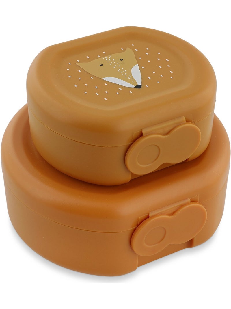 Trixie - Lot de 2 boîtes à goûter à clip Orange - Kiabi