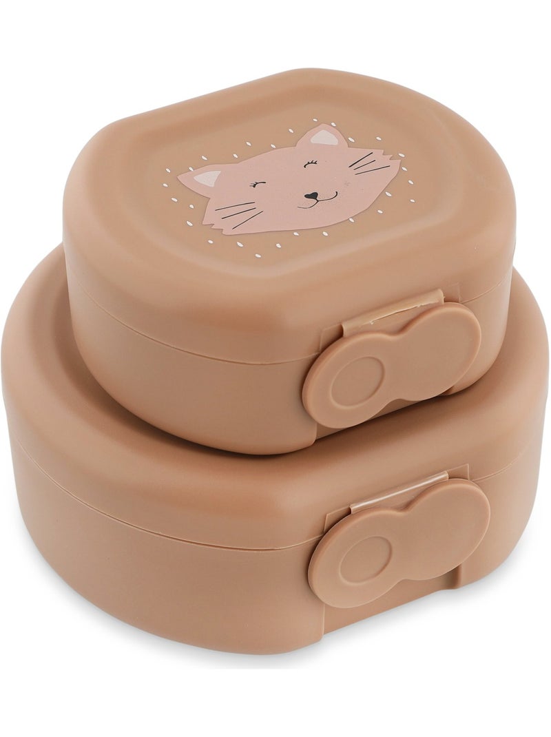 Trixie - Lot de 2 boîtes à goûter à clip Rose - Kiabi