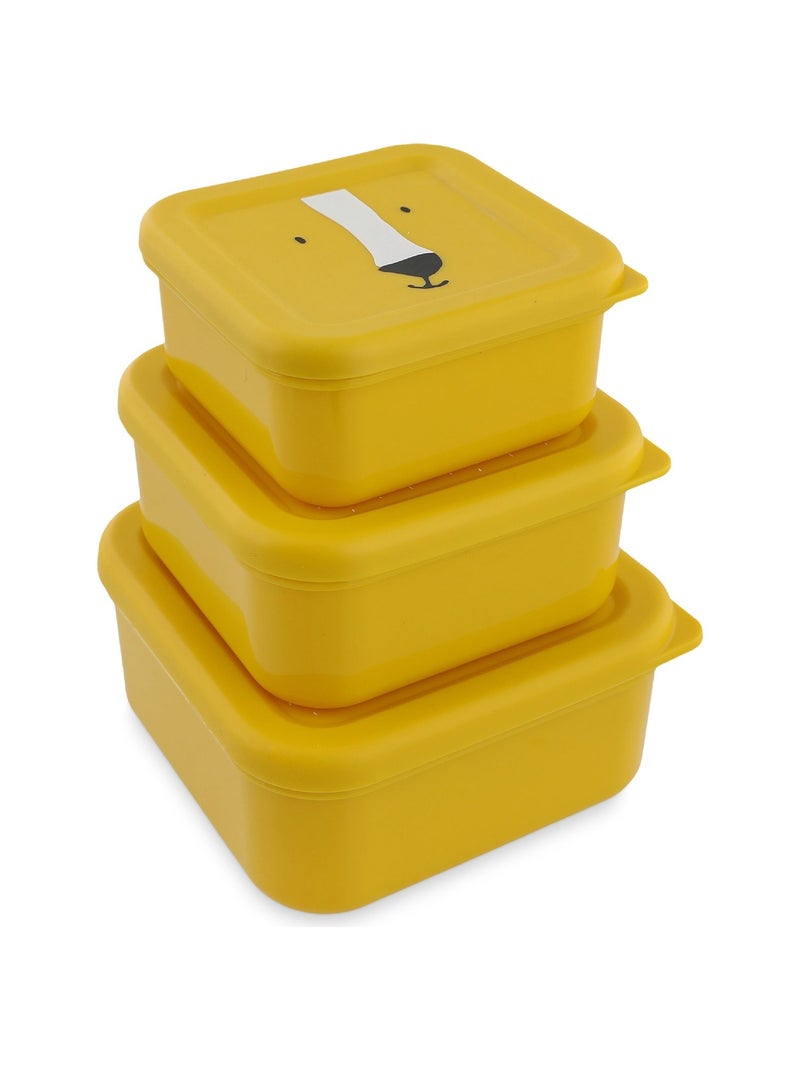Trixie - Lot de 3 boîtes à goûter Jaune - Kiabi