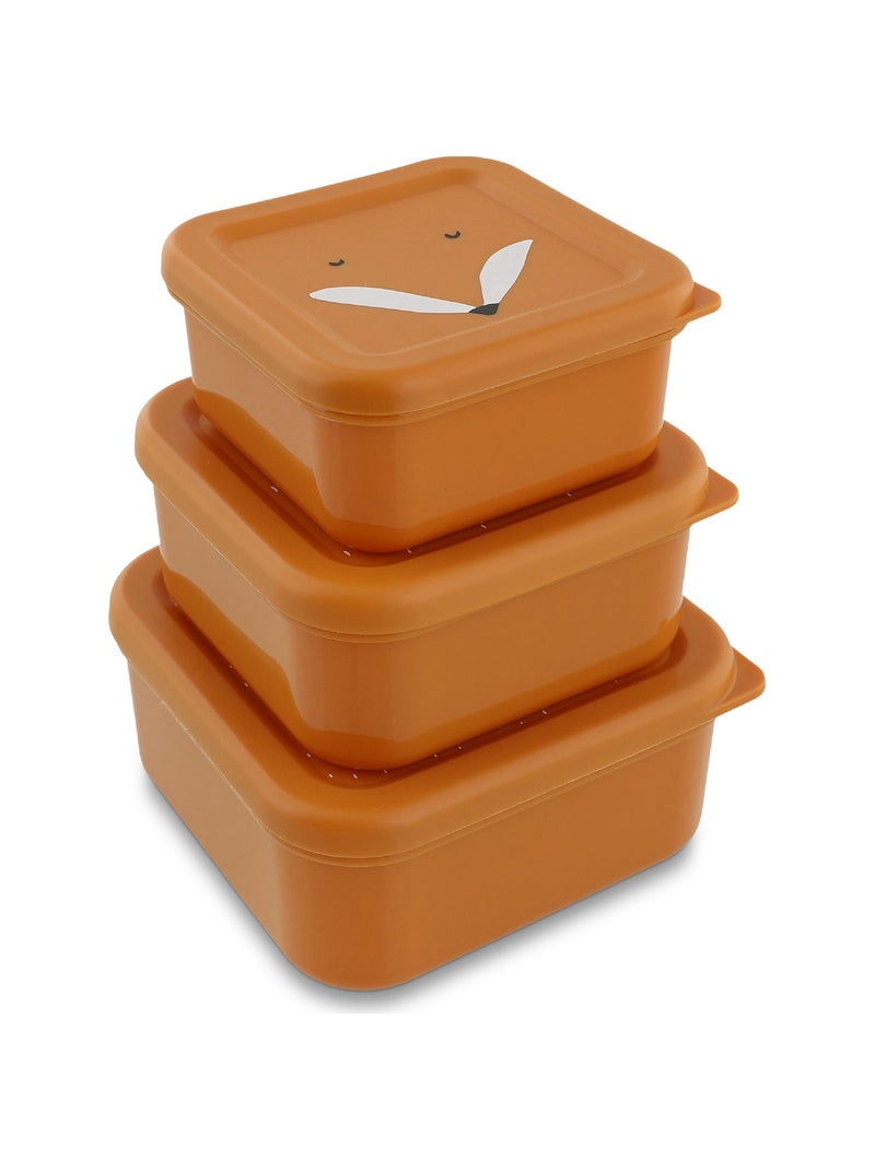 Trixie - Lot de 3 boîtes à goûter Orange - Kiabi