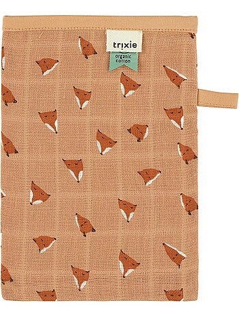 Trixie - lot de 3 gants de toilette en mousseline