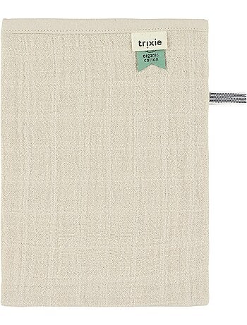 Trixie - lot de 3 gants de toilette en mousseline