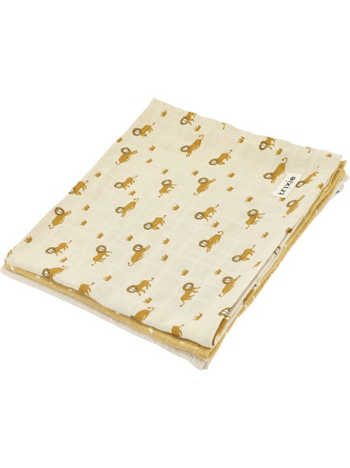 Trixie - Lot de 3 langes en mousseline - Kiabi