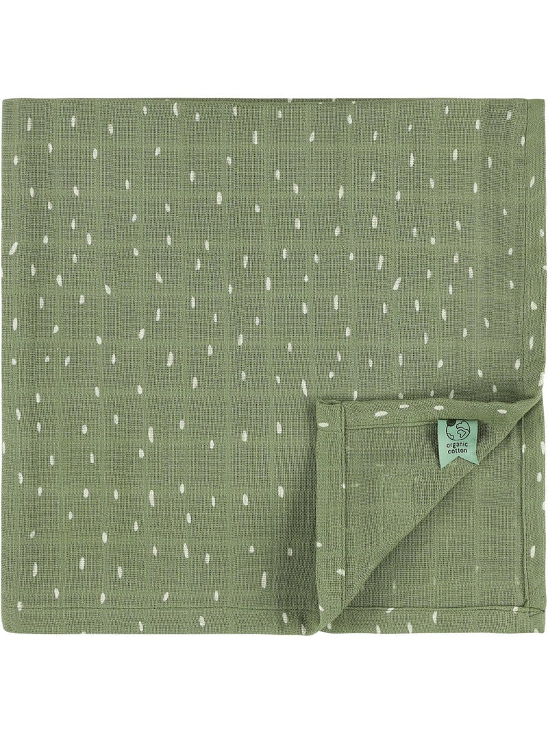 Trixie - Lot de 3 langes en mousseline Vert - Kiabi