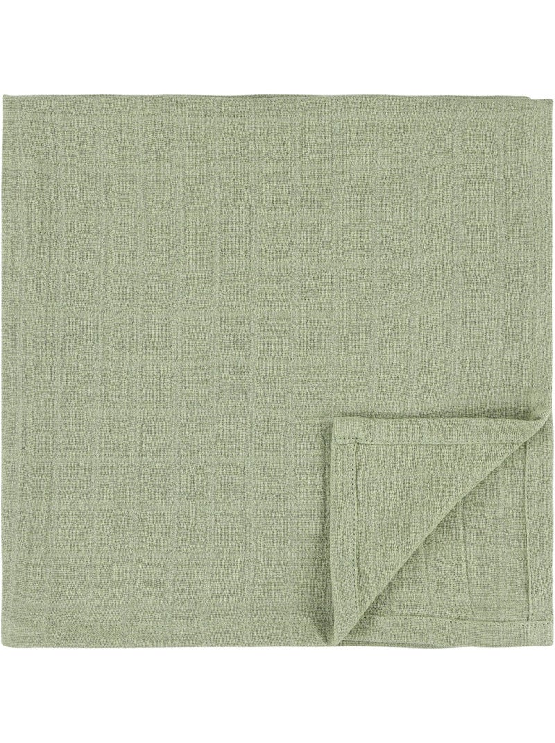 Trixie - Lot de 3 langes en mousseline Vert - Kiabi