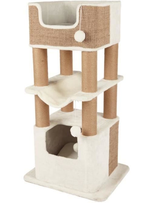 Trixie arbre à chat lucano - 110 cm - blanc/taupe - Kiabi