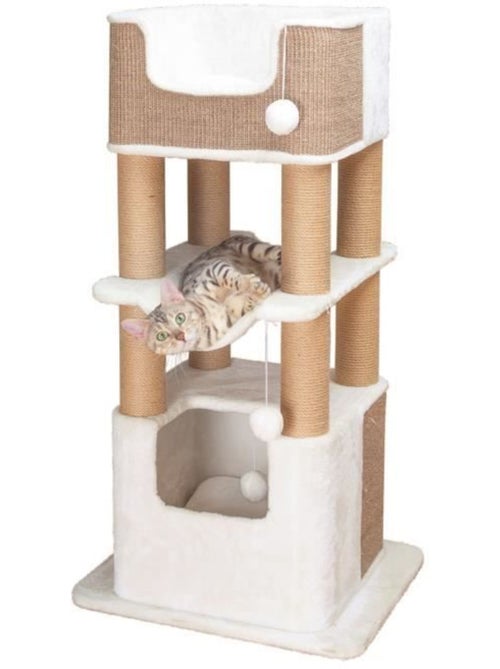 Trixie arbre à chat lucano - 110 cm - blanc/taupe - Kiabi