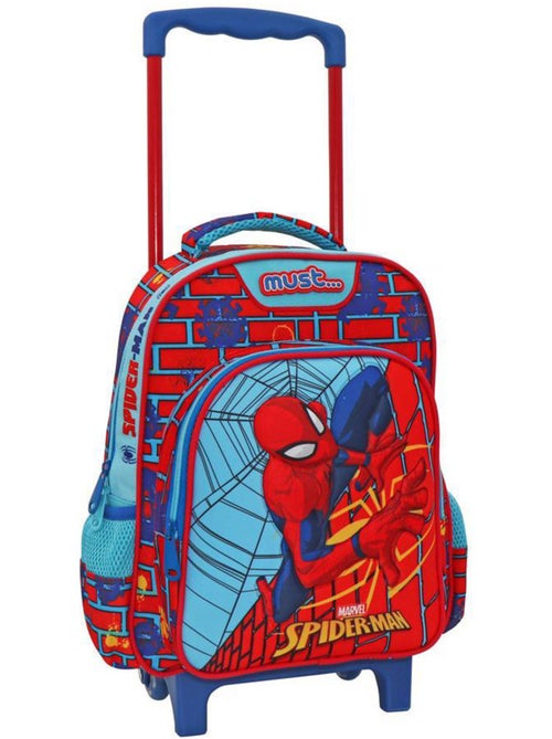 Trolley maternelle Spiderman imprimé textile avec poignée télescopique - Kiabi