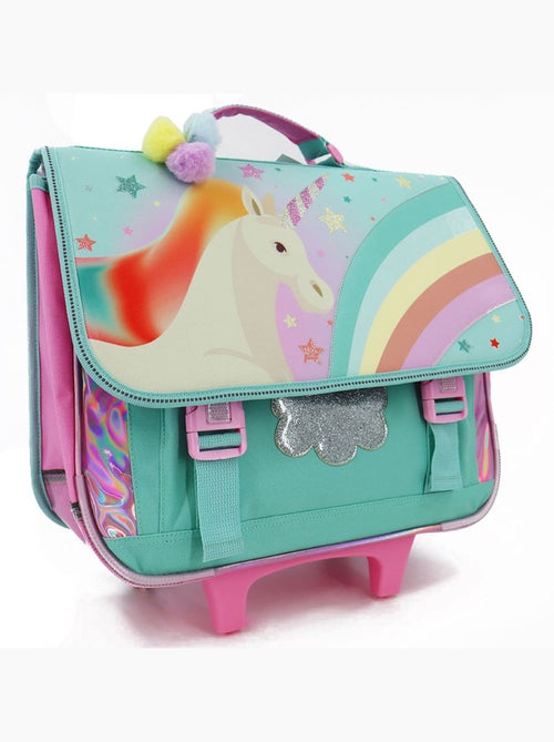Trolley scolaire motif licorne base plastique La boutique des toons - Kiabi