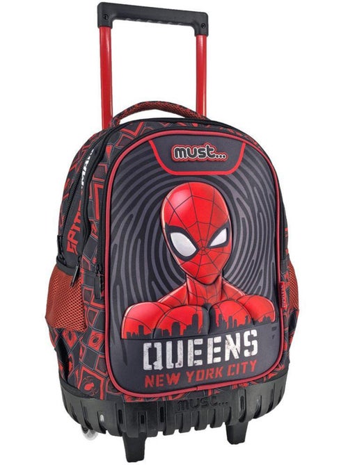Trolley scolaire Spider-Man New York City 3 compartiments 45 CM - Kiabi