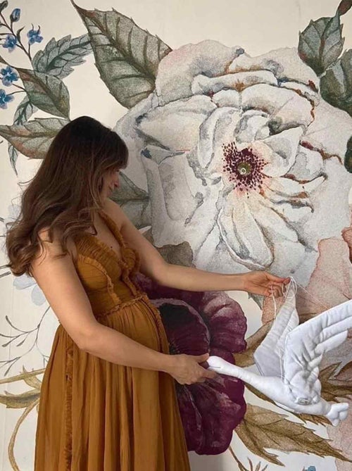 Trophée mural Cigogne en lin blanc – décoration chambre bébé enfant SEVIRA KIDS - Kiabi