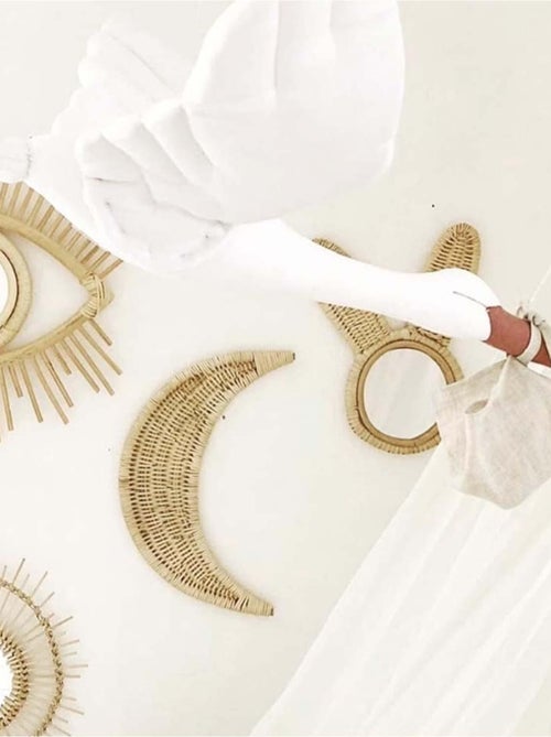 Trophée mural Cigogne en lin blanc – décoration chambre bébé enfant SEVIRA KIDS - Kiabi