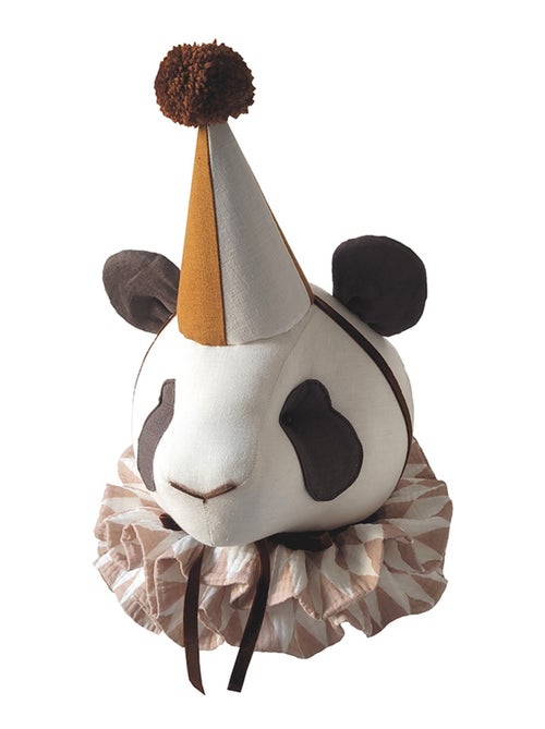 Trophée mural enfant en lin, Panda Milo SEVIRA KIDS - Kiabi