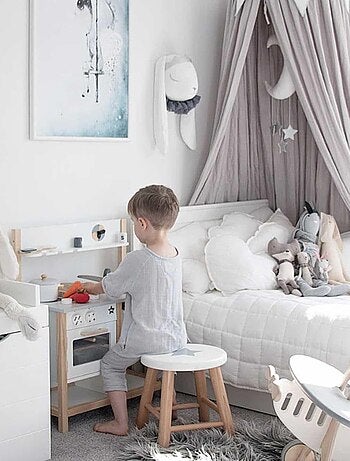 Trophée mural lapin prince en velours – décoration chambre bébé enfant SEVIRA KIDS
