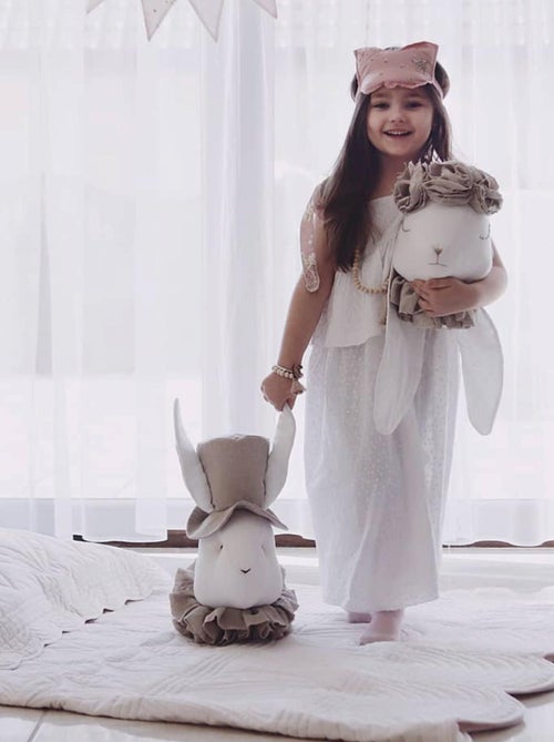 Trophée mural Monsieur lapin en lin – décoration chambre bébé enfant SEVIRA KIDS - Kiabi