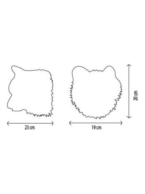 Trophée Peluche Lucy le loup blanc - Kiabi