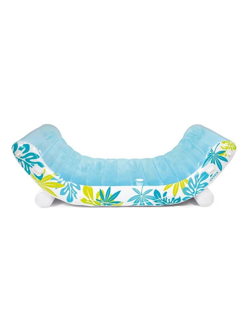 Tropical Canopy Lounge Bleu Blanc - Kiabi