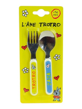 Trotro Ensemble Couverts Inox (Fourchette, Cuillere)