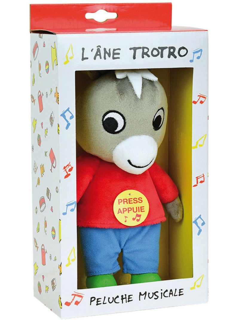 Trotro peluche musicale +/- 28 cm Gris - Kiabi