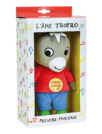 Trotro Peluche Musicale Hauteur 28 cm