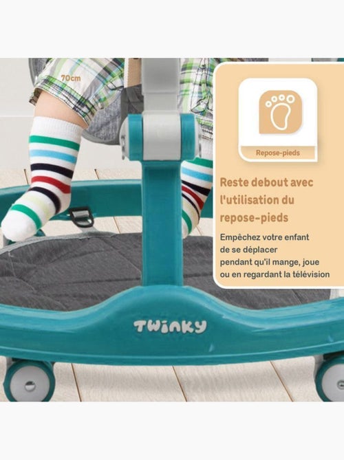 Trotteur bébé - babywalker 3-en-1 évolutif avec set de jeux - twinky - Kiabi Trotteur bébé - babywalker 3-en-1 évolutif avec set de jeux - twinky - Kiabi