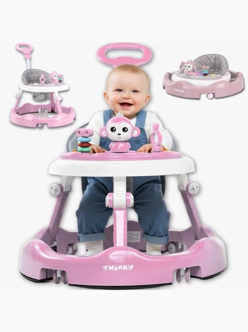 Trotteur bébé - babywalker 3-en-1 évolutif avec set de jeux - twinky - Kiabi Trotteur bébé - babywalker 3-en-1 évolutif avec set de jeux - twinky - Kiabi
