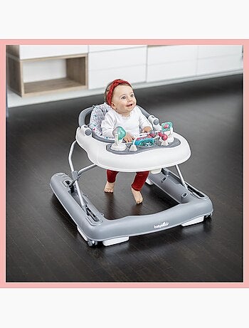 Trotteur bébé 2-en-1 évolutif musical - Réglable et compact, Zinc 'Babymoov'