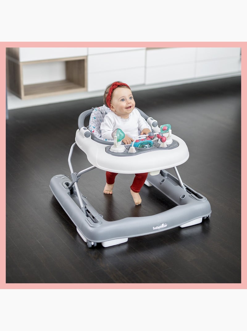 Trotteur bébé 2-en-1 évolutif musical - Réglable et compact, Zinc 'Babymoov' Gris - Kiabi