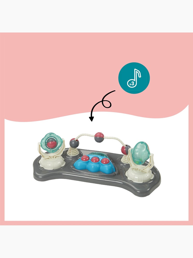 Trotteur bébé 2-en-1 évolutif musical - Réglable et compact, Zinc 'Babymoov' Gris - Kiabi