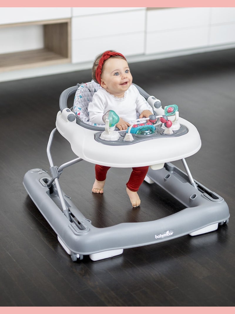 Trotteur bébé 2-en-1 évolutif musical - Réglable et compact, Zinc 'Babymoov' N/A - Kiabi