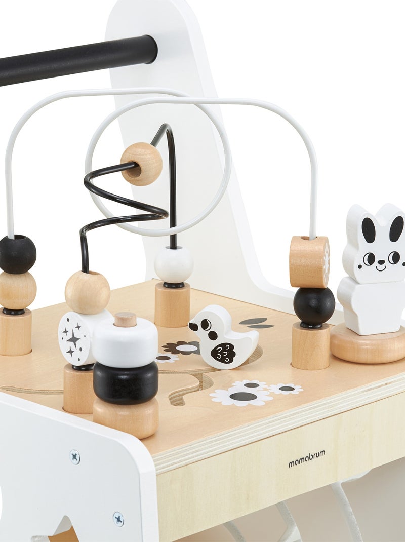 Trotteur Bébé Bois, Table D'activité Poignée Confortable, Roues Antidérapantes N/A - Kiabi