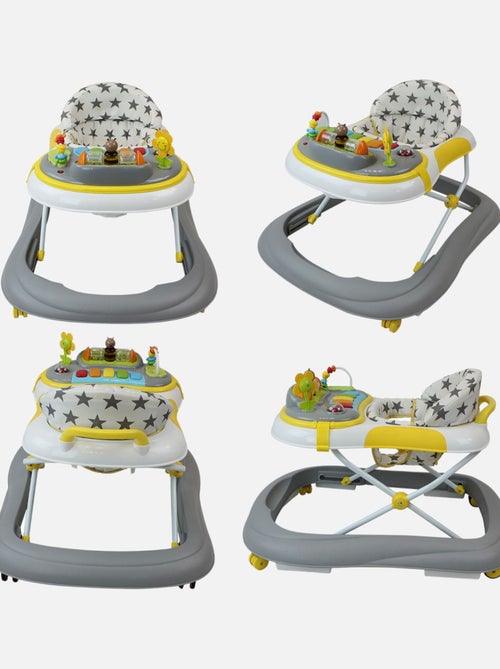 Trotteur bébé évolutif musical pliable réglable en hauteur - Monsieur Bébé - Kiabi Trotteur bébé évolutif musical pliable réglable en hauteur - Monsieur Bébé - Kiabi