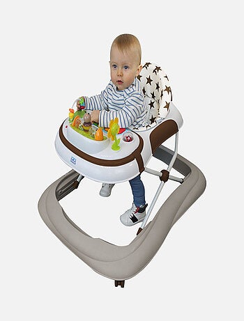 Trotteur bébé évolutif musical pliable réglable en hauteur - Monsieur Bébé