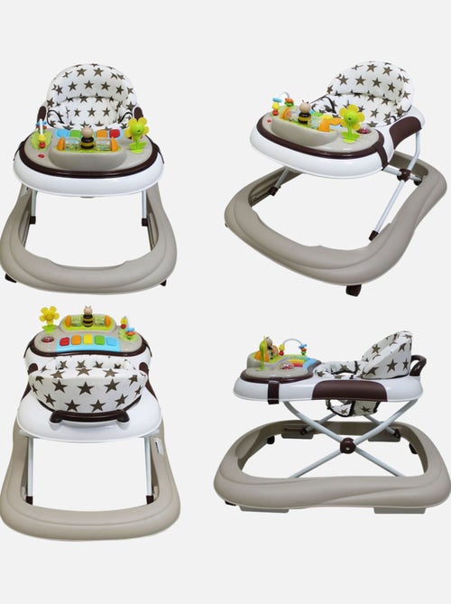Trotteur bébé évolutif musical pliable réglable en hauteur - Monsieur Bébé - Kiabi Trotteur bébé évolutif musical pliable réglable en hauteur - Monsieur Bébé - Kiabi