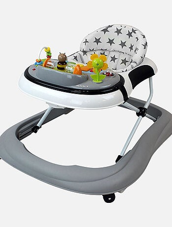 Trotteur bébé évolutif musical pliable réglable en hauteur - Monsieur Bébé