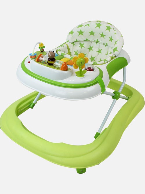 Trotteur bébé évolutif musical pliable réglable en hauteur - Monsieur Bébé - Kiabi