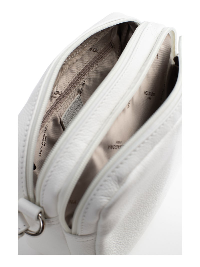 Trotteur  cuir confort hexagona Blanc - Kiabi