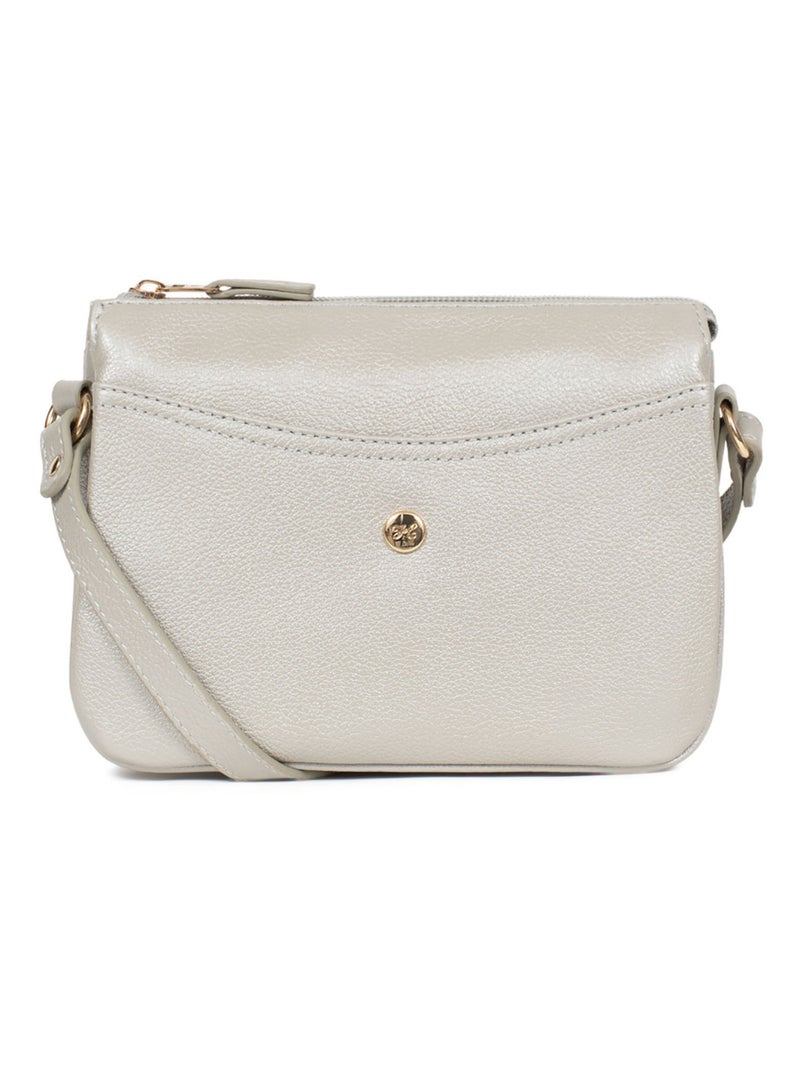 Trotteur  Cuir LUNA Argent - Kiabi
