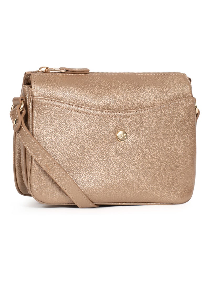 Trotteur  Cuir LUNA Doré/or - Kiabi