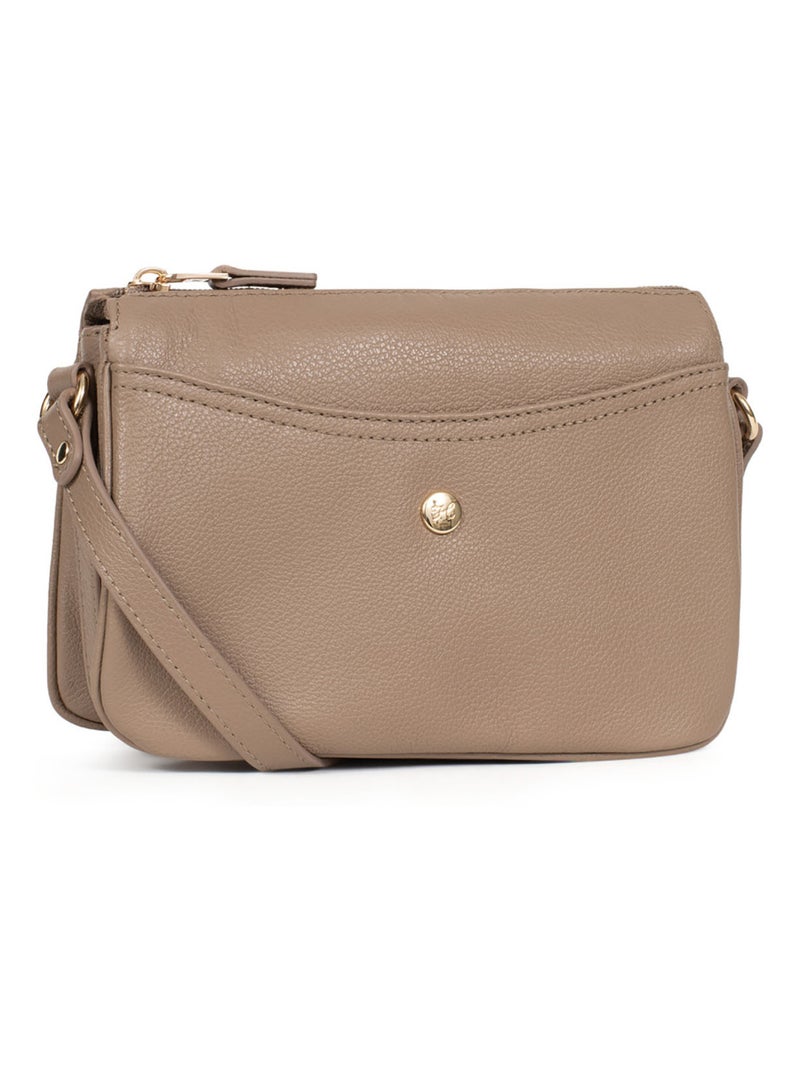 Trotteur  Cuir LUNA Marron clair - Kiabi