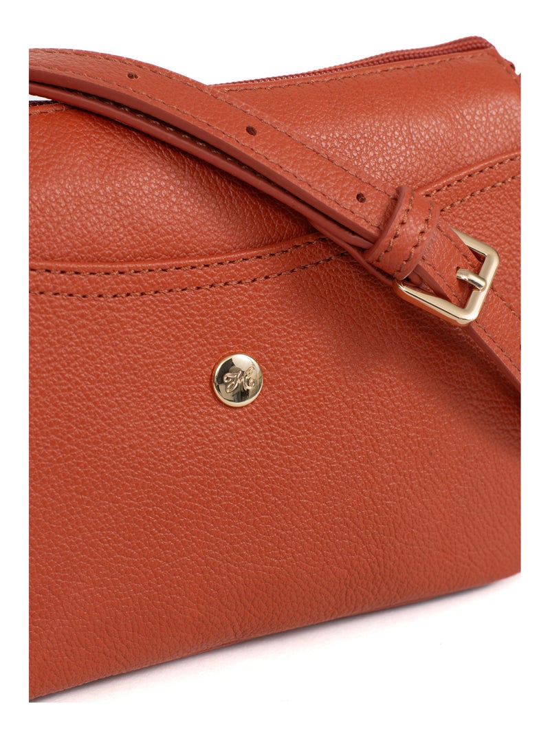 Trotteur  Cuir LUNA Orange - Kiabi