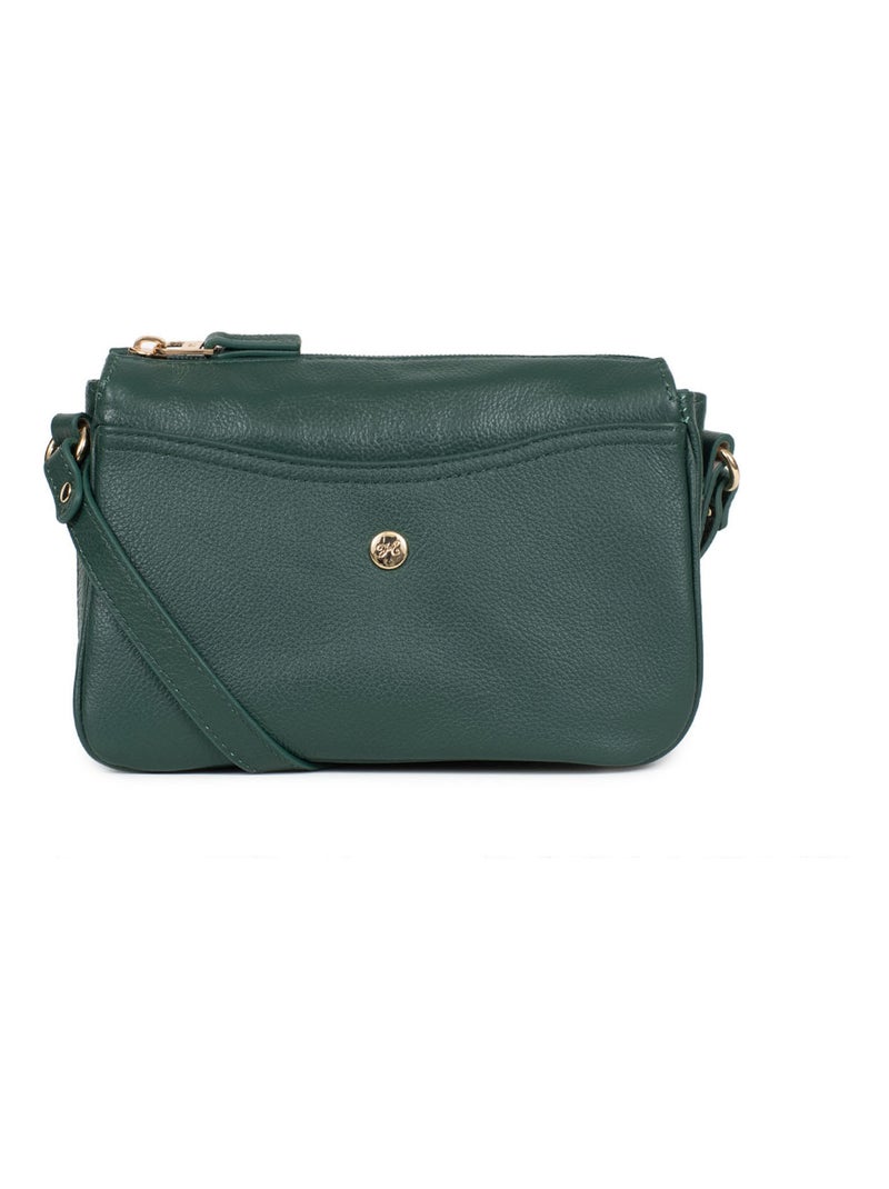 Trotteur  Cuir LUNA Vert sapin - Kiabi