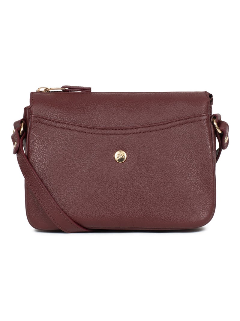 Trotteur  Cuir LUNA Violet prune - Kiabi