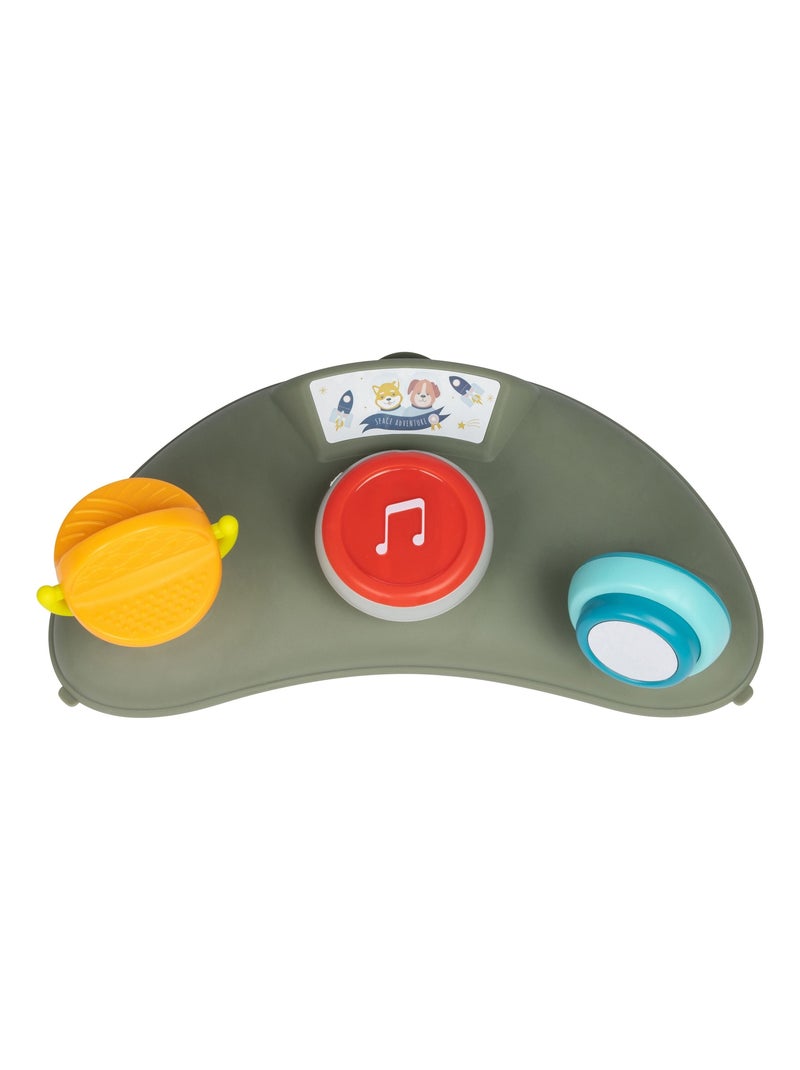Trotteur Dalia avec plateau d’activités musicales, pliable Vert - Kiabi