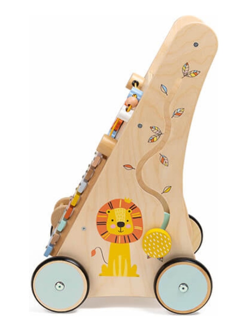 Trotteur en bois jungle Multicolore - Kiabi