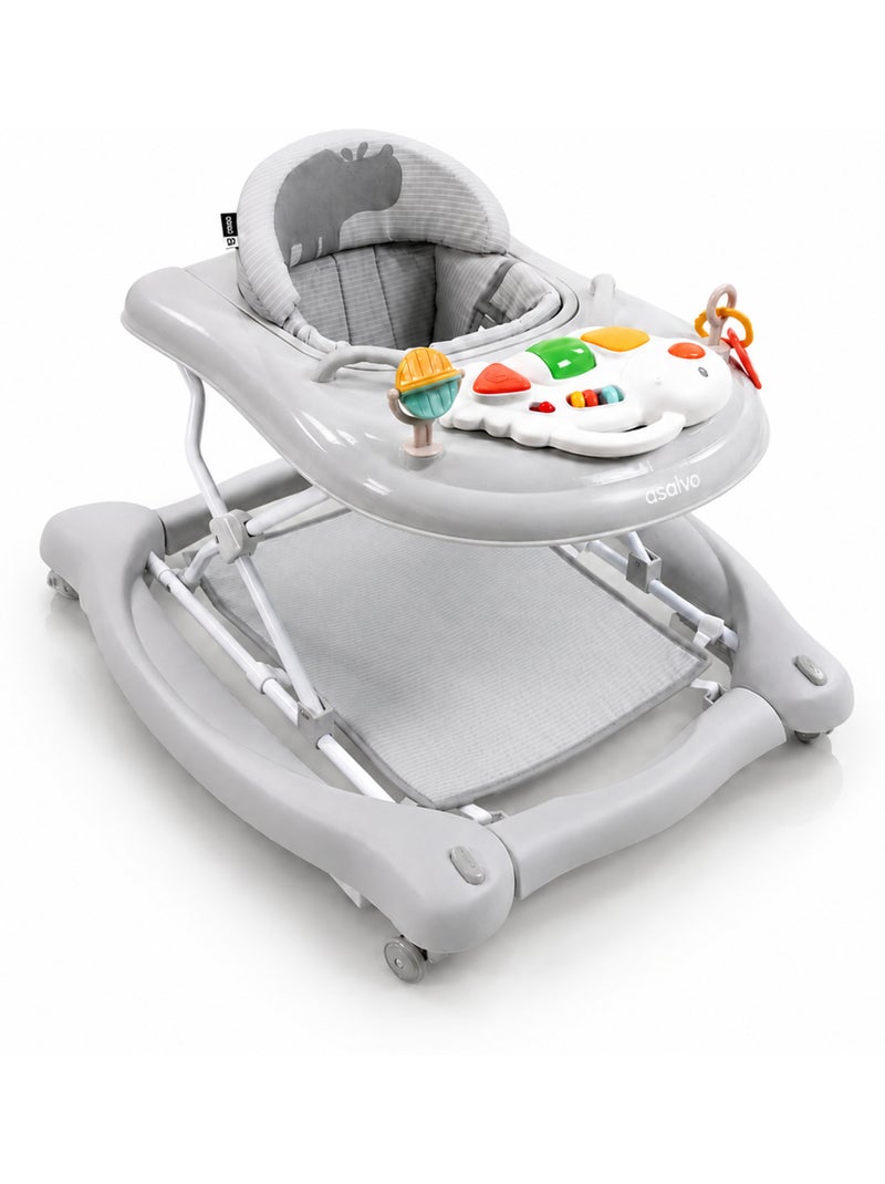 Trotteur Rino 4 en 1 Asalvo Gris Acier - Kiabi