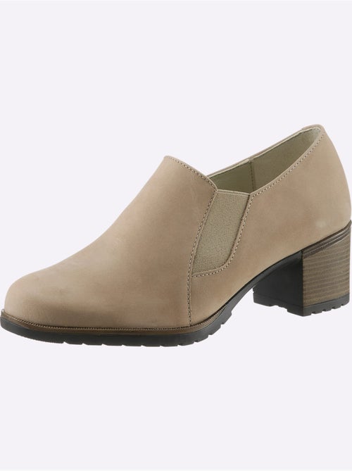 Trotteurs à front haut avec empiècement extensible et talon bottier - Taille standard - Helline - Kiabi